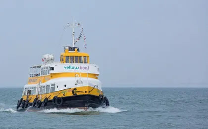 Yellow boat river tour