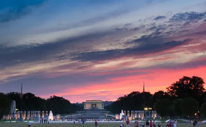 DC at dusk - night lights