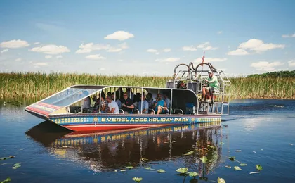 Everglades airboat adventure tour with transportation