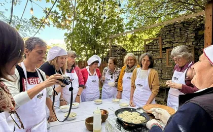Traditional cooking class in Gjirokaster's Old Bazaar