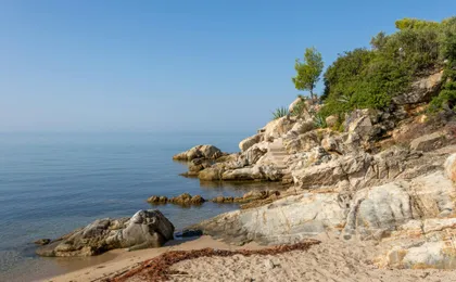 Ticket-only Halkidiki boat trip with Neos Marmaras visit, swimming and lunch