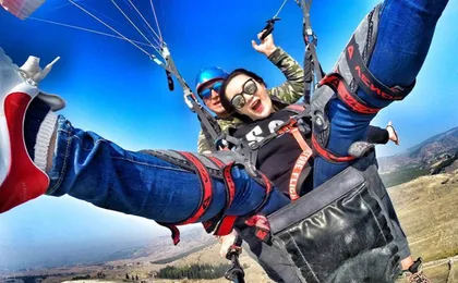 Turkey Denizli Pamukkale Tandem Paragliding Tour
