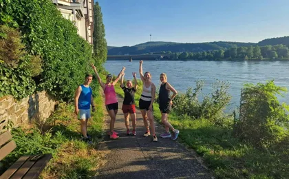 Small-group guided running city tour in Flensburg