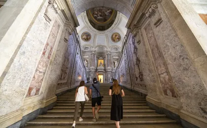 Small-group tour of Caserta Royal Palace with shuttle bus to English Gardens