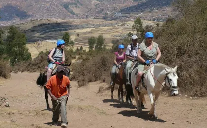 Half-day private tour riding on horseback around Cusco