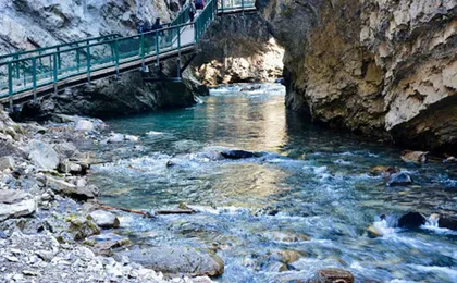 Banff area and canyon walking tour from Calgary