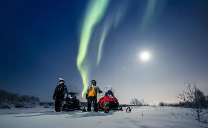 Levi Northern Lights Tour by Snowmobile