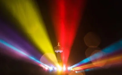Night on Niagara experience in Canada with Power Station Light Show