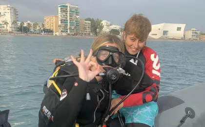 First-time scuba dive at Isla del Fraile from Águilas