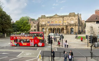 City Sightseeing hop-on hop-off bus tour of York