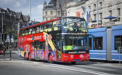 City Sightseeing hop-on hop-off bus tour of Stockholm