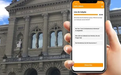 Bern exploration walking tour with smartphone game
