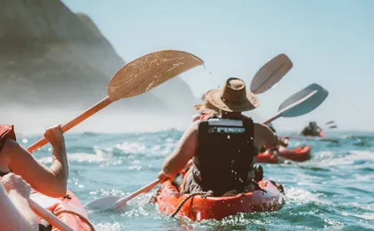Storms River kayak and lilo