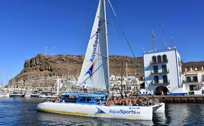 Combo catamaran sailing and off-road buggy tour