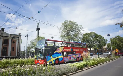 City Sightseeing hop-on hop-off bus tour of Stockholm