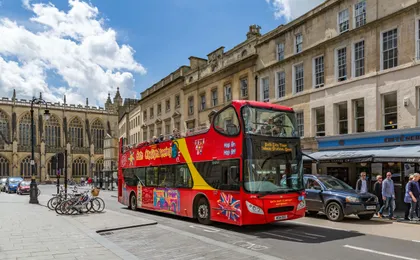 Hop-on hop-off City Sightseeing bus tour of Bath