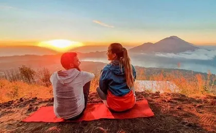 Private Tour : Mount Batur Sunrise Trekking and Rice Terrace with All Inclusive