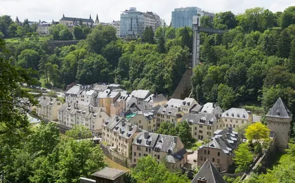 Little City Train through the city of Luxembourg